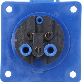 220 - 250 V 3-Pin Concealed Industrial Socket, Recessed Industrial Socket, IP44 Protection Class for Electrical Energy, Wine Cellery and Workshop Camping (Type 113 16A-6h)