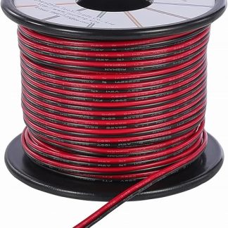 TUOFENG 22 Gauge Electric Wire 30 Metre Roll 2 Pin Extension Cable 12 V Cable Wire for LED Strip Light 3528 5050