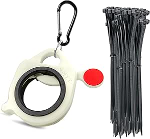 DMTT 1 x Cable Ties with 100pcs 8 Black Cable Ties, 50lb Tensile Strength Heavy Duty