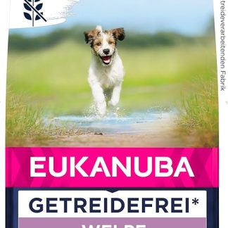 Eukanuba Puppy Food Grain-Free with Fish for Small and Medium Breeds - Dry Food without Grain for Junior Dogs, 3 kg