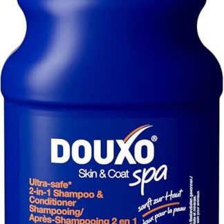 DOUXO Skin & Coat SPA - Ultra-Safe 2-in-1 Dog Shampoo & Conditioner 250ml Cleanses & Moisturizes Skin, Leaves Coat Soft & Tangle Free, Skin Friendly Formula