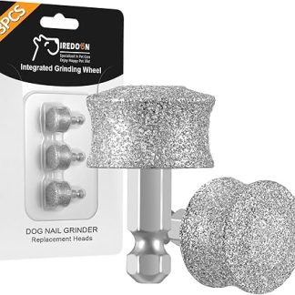 IREDOON Dog Nail Grinder Replacement Head, Built-in Grinding Head for Casfuy and Most Brands, High Efficiency, Safe and Durable (3 Pack)