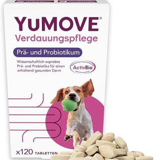 Lintbells YuDIGEST Dog Digestive Health Supplement for Dogs Prone to Tummy Troubles, 120 Tablets