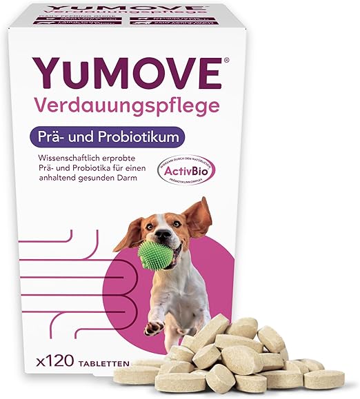Lintbells YuDIGEST Dog Digestive Health Supplement for Dogs Prone to Tummy Troubles, 120 Tablets