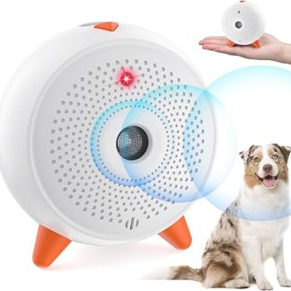 Queenmew Antibarking Ultrasonic Device, Mini Anti Bell Device Dogs, 33 ft Dog Barking, Anti Bark for Dogs Indoor, Rechargeable Antibark for Small, Medium and Large Dogs
