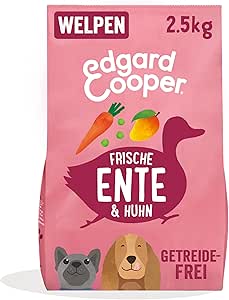 Edgard & Cooper Puppy Food, Dry Food for Dogs (Duck & Chicken, 2.5 kg), Dog Food Dry, Grain-Free, Natural Ingredients and Fresh Meat, Full of Essential Amino Acids