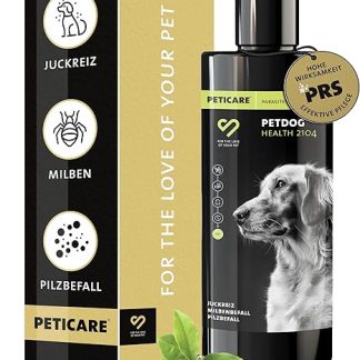 Peticare Anti-Parasite Dog Shampoo | Against Mites Fleas Fungi | Effectively Relieves Itching & Supports Regeneration Process | Unique PRS® System for Long Effect - petDog Health 2104