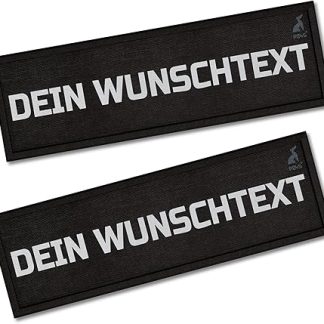 P24S Pack of 2 Personalised Velcro Stickers, Desired Logo, Name Stickers with Velcro Closure for Small and Medium Anti-Pull and Tactical Dog Harness (Small)