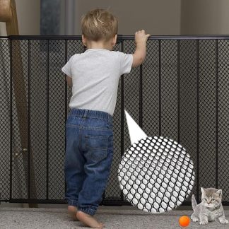 Raxfekro Stair Safety Net Children's Protective Net Balcony with Nylon Cord, Drawstring and Floor Buckle, Safety Net Stair Railing 300 x 90 cm