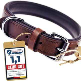 Schnüffelfreunde Leather Dog Collar