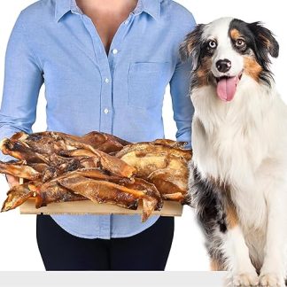 Cattle Cartilage for Dogs 1 kg (approx. 15-20 Pieces) Natural Chew Snack Made from 100% Beef Strengthens Joints & Dental Care Grain-Free & No Additives