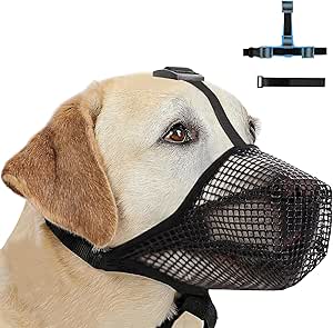 Dog Muzzle for Dogs, Muzzle for Dogs (Grey, L)