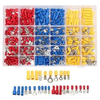 TuToy Ec09 480pcs Insulated Electrical Wire Terminal Crimp Connectors Kit Box