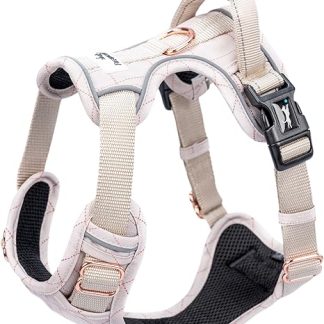 FREUDENTIER Dog Harness with Handle, Breathable Padded, Bomb-proof Fit & Maximum Safety, Anti-Pull Chest Harness, Small, Medium & Large Dogs