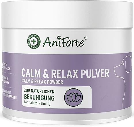 AniForte Natural Calming for Dogs Calm & Relax 100 g - Natural Soothing Agent for Relaxation & Rest, Medicinal Plants for Anxiety, Stress, Rest, Overirritation, Anxiety, New Year's Eve & Travel