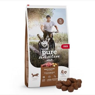 Mera Dog Food Pure Sensitive Fresh Meat Beef & Potato High Protein, 4 Kg