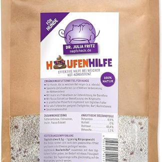 napfcheck Poop Aid - Food Supplement Against Soft Faeces - for Dogs - 200 g