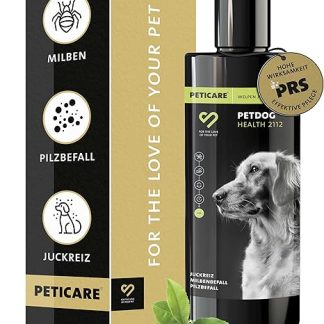Peticare Anti-Parasite Young Dogs & Puppy Shampoo | Against Mites Fleas Fungi | Relieves Itching & Promotes Regeneration Process | Unique PRS® System for Long Effect - petDog Health 2112