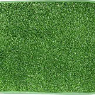 Dog Toilet, Dog Toilet Balcony, Artificial Grass Balcony, Weatherproof, Lawn Carpet, Washable Dog Toilet Dogs, Puppy Litter, Easy to Clean Training Pads with Artificial Grass for Balcony, Home
