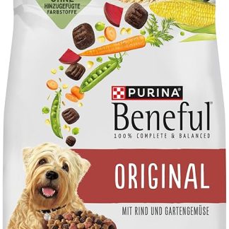 Beneful Original Dry Dog Food with Beef and Garden Vegetables, Pack of 1 (1 x 12 kg)