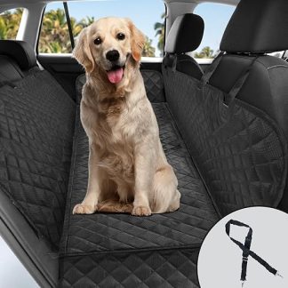 Gartstary Dog Blanket Car Rear Seat 4-in-1 - Keep Your Car Clean, Scratch-Resistant & Non-Slip, Dog Blanket Back Seat with Side Flaps - Dog Mat Rear Seat Waterproof for Cars SUV Truck