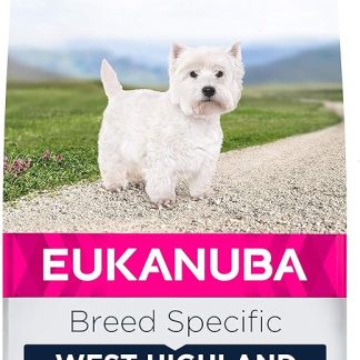 Eukanuba Dry Dog Food Breed Nutrition with West Highland Terrier, 2.5 kg