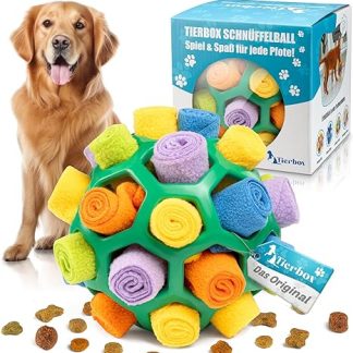 Tierbox Sniffing Ball for Dogs Intelligence Toy [For All Dogs] Sniffing Games Dog | Cactus Green