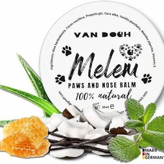 VAN DOGH Balm - Natural Paw & Nose Care for Dogs & Cats - Aloe Vera, Mint, Coconut, Beeswax - Protects, Nourishes & Moisturises - 30 ml - Made in Germany
