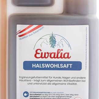 EWALIA Throat Juice for Dogs: Natural Respiratory Treatment - Soothing and Soothing - Developed with Veterinarians, 100% Pure Nature, No Additives - 500 ml