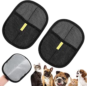 MBAIYO Pack of 2 Fur Magnet Gloves, Pet Hair Remover Glove Fur Magnet Glove for Care Removal Undesirable Smooth and Healthy Fur