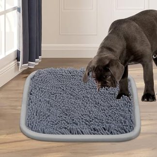 Bakumon Sniffing Rug Dog Toy Intelligence Sniffing Mat for Dogs Large Medium Small Breeds Machine Washable Non-Slip Durable (21 x 16 Inches)