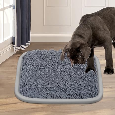 Bakumon Sniffing Rug Dog Toy Intelligence Sniffing Mat for Dogs Large Medium Small Breeds Machine Washable Non-Slip Durable (21 x 16 Inches)