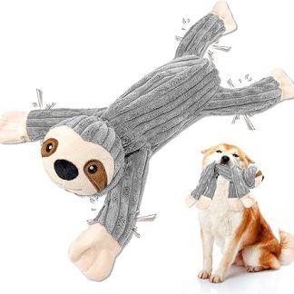 Hundespielzeug, Intelligence Puppy Toy, Interactive Plush Cuddly Toy, Dog Toy for Puppies, Small, Medium, Large Dogs, Cuddly Toy with Rope