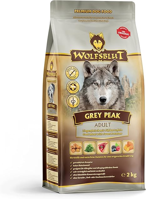 Wolfsblut - Grey Peak - 2 kg - Goat - Dry Food - Dog Food - Grain Free