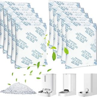 Haliya Pack of 10 Desiccant for Petkit 5L Automatic Cat Feeder, Desiccant Replacement for Feeder for Cats and Dogs, Food, Exchange Shops