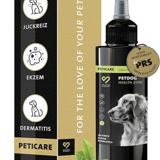 Peticare Eczema Care Agent for Dogs | Dermatitis Neurodermatitis etc | Effectively Relieves Itching & Promotes Regeneration Process | Unique PRS® System for Long Effect - petDog Health 2100