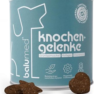 balumed® Snacks Bones and Joints Highly Concentrated with Green-Lipped Mussel for Dogs, Treats with Prebiotics, Postbiotics, Brewer's Yeast, Devil's Claw, Chondroitin & Collagen, Vitamins E + B, 325 g