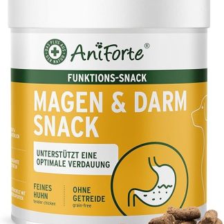 AniForte Stomach & Intestinal Snack for Dogs 300 g - Digestive Snacks with Probiotics, Healing Moor, Promotes Intestinal Regulation & Digestion, Improves Faecal Texture, Grain-Free, Sugar Free