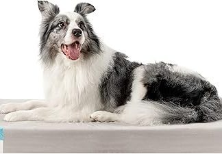 Zenapoki Dog Bed, Orthopaedic Cushion for Dogs, Good Joints, Fluffy Memory Foam, Dog Bed, Pet Bed, Cat Bed, Dog Bed, Washable with Thermal Gel