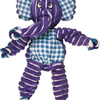 KONG Floppy Knots - Knotted Rope Dog Toy - Minimal Filling - For Medium/Large Dogs - Elephant