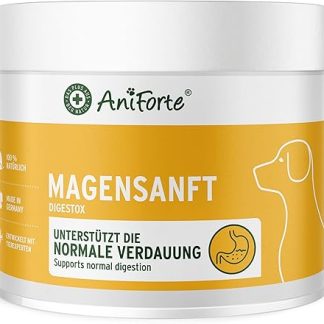 AniForte Stomach Gentle Dog 500 g - Natural Product for Dogs, Supports Digestion, Binds Stomach Juices and Acids, Harmonises Gastrointestinal Activity, Stomach Protection, Bentonite Powder with Herbs