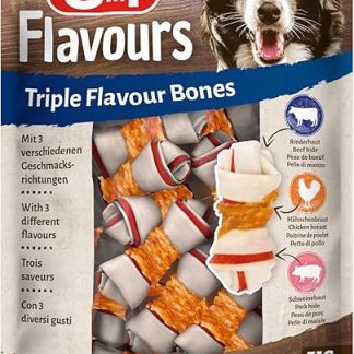 8in1 Triple Flavor Chewing Bones XS 21 pieces wrapped with chicken fillet