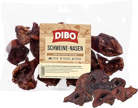 DIBO Pig Nose, 250 g Bag, the Small Natural Chew Snack or Treat for In Between, Dog Food, Quality Chew Item without Chemicals