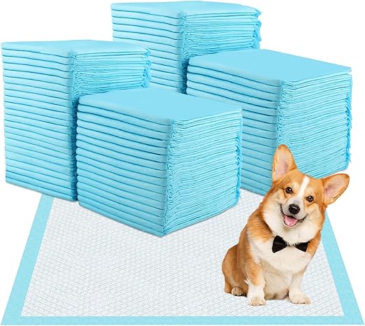 Zosenyer Pack of 100 PIPI Mats for Dogs and Puppies, 60 x 60 cm Training Pads, Changing Pads, Baby Suitable Pee Mat, Training, Leak-Proof 6-Layer Design, Very Quick Absorption