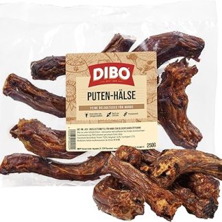 DIBO Turkey Necks, 250 g Bag, the Small Natural Chew Snack or Treat for In Between, Dog Food, Quality Chew Item without Chemicals