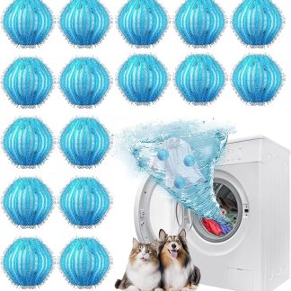Audasi 16 Pieces Pet Hair Remover Washing Machine, Effective Lint Ball and Lint Catcher, Lint and Lint, Reusable Lint Balls, Washing Machine for Dogs and Cats, Pet Hair Remover