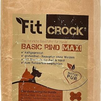 cdVet Fit-Crock Dry Basic Beef Maxi Dog Food, 10 kg, Grain-Free
