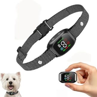 AAFGVC Barkey Pet Friendly Collar that Reduces Excessive Barking - Suitable for Daily Use and Travel and Give You Safety (Black)