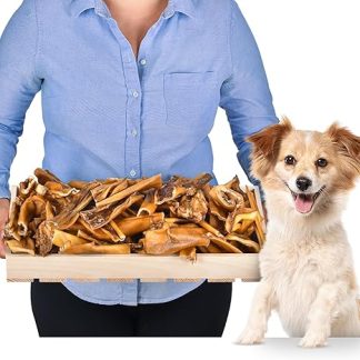 Beef Scalp for Dogs 12 cm 2 kg (approx. 65-75 Pieces) | Dried Cattle Scalp Chew | 100% Natural | Air Dried | Cattle Scalp for Dogs | Treat Dog | Ochsenziemer Dog