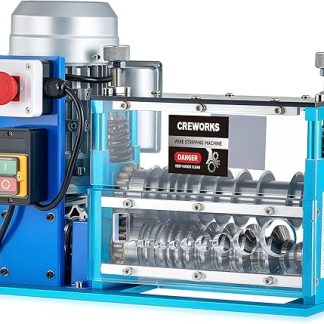 CREWORKS Electric Cable Stripping Machine 550 W Cable Peeling Machine Wire Stripping Tool 11 Holes 10 Blades 1.5-40 mm Wire Stripping Peeling Machine